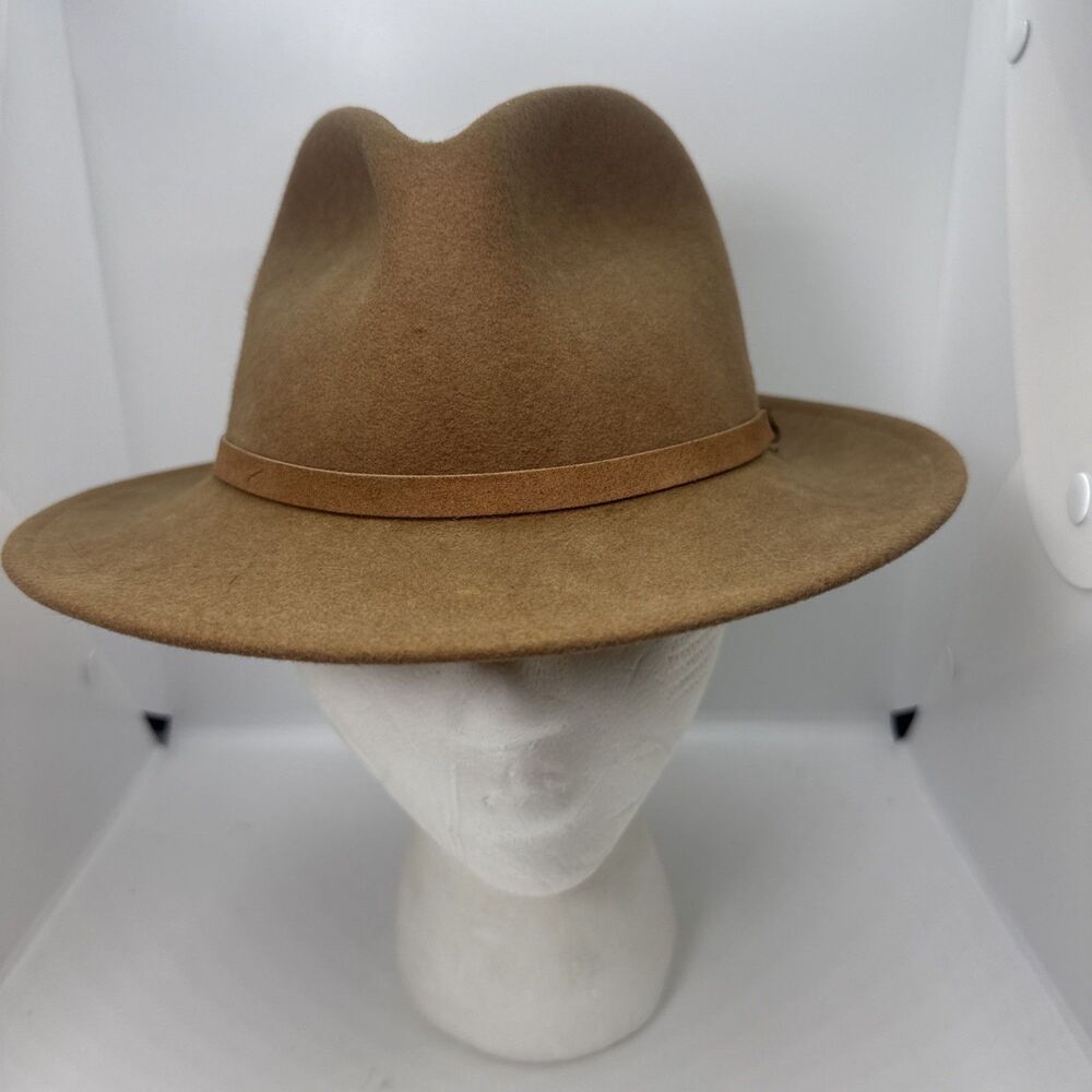 Cabelas Medium Lite Felt Fedora Water Repellent Wool Fedora Hat USA